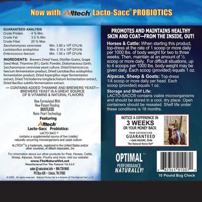 Show full view: The Natural Vet Natural Horse Vet Bug Check Multi-Species Original Works from the Inside Out!, 10-lb bag slide 3 of 3