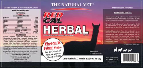 Show full view: The Natural Vet Red Cal Multi-Species Herbal Fleece & Fiber Supplement, 22.5-lb bag slide 2 of 2