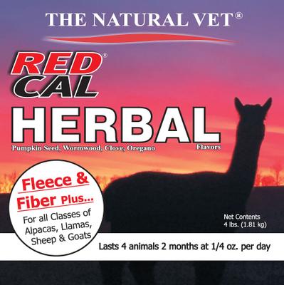 Show full view: The Natural Vet Red Cal Multi-Species Herbal Fleece & Fiber Supplement, 4-lb bag slide 2 of 4