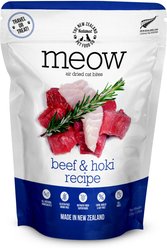 The New Zealand Natural Pet Food Co. Meow Beef & Hoki Air Dried Cat Food, 3.5-oz bag
