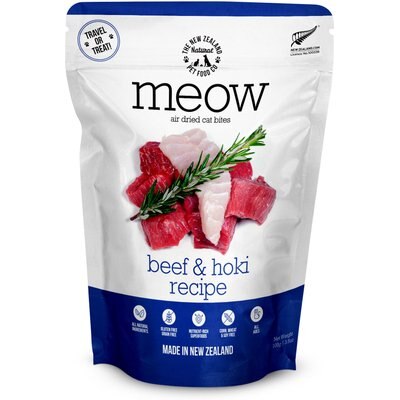 The New Zealand Natural Pet Food Co. The New Zealand Natural Pet Food Co. Meow Beef & Hoki Air Dried Cat Food, 3.5-oz bag