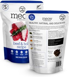 The New Zealand Natural Pet Food Co. Meow Beef & Hoki Air Dried Cat Food, 3.5-oz bag slide 2 of 9