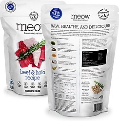 The New Zealand Natural Pet Food Co. Meow Beef & Hoki Grain-Free Freeze-Dried Cat Food, 9.9-oz bag slide 2 of 7