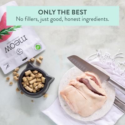 Show full view: The New Zealand Natural Pet Food Co. Meow Duck Grain-Free Freeze-Dried Cat Food, 9.9-oz bag slide 8 of 9