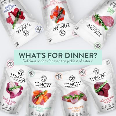 Show full view: The New Zealand Natural Pet Food Co. Meow Lamb​ & King Salmon Grain-Free Freeze-Dried Cat Food, 9.9-oz bag slide 9 of 10