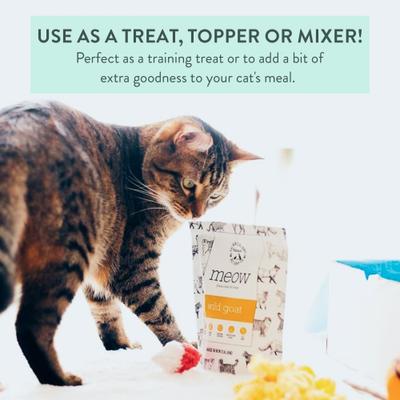 Show full view: The New Zealand Natural Pet Food Co. Meow Venison Lung Air Dried Cat Treat, 1.76-oz bag slide 5 of 10