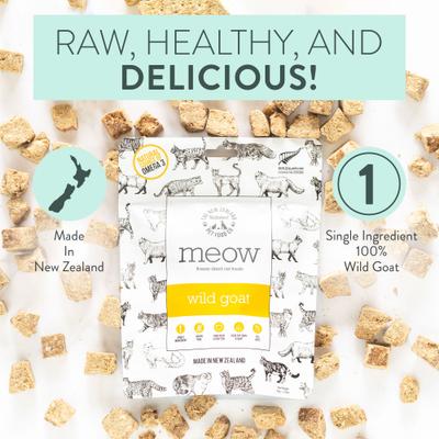 Show full view: The New Zealand Natural Pet Food Co. Meow Venison Lung Air Dried Cat Treat, 1.76-oz bag slide 8 of 10