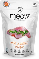 The New Zealand Natural Pet Food Co. Meow Wild Brushtail Grain-Free Freeze-Dried Cat Food, 9-oz bag