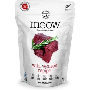 The New Zealand Natural Pet Food Co. Meow Wild Venison Grain-Free Freeze-Dried Cat Food, 9.9-oz bag