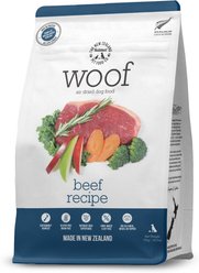 The New Zealand Natural Pet Food Co. Woof Beef Air Dried Dog Food, 26.5-oz bag