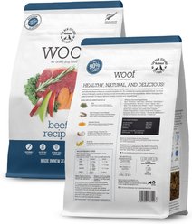 The New Zealand Natural Pet Food Co. Woof Beef Air Dried Dog Food, 26.5-oz bag slide 2 of 8