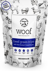 The New Zealand Natural Pet Food Co. Woof Beef Green Tripe Grain-Free Freeze-Dried Dog Treats, 1.4-oz bag