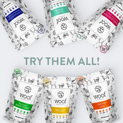 Show full view: The New Zealand Natural Pet Food Co. Woof Beef Green Tripe Grain-Free Freeze-Dried Dog Treats, 1.4-oz bag slide 8 of 8