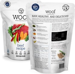 The New Zealand Natural Pet Food Co. Woof Beef Recipe Grain-Free Freeze-Dried Dog Food, 9-oz bag slide 2 of 8