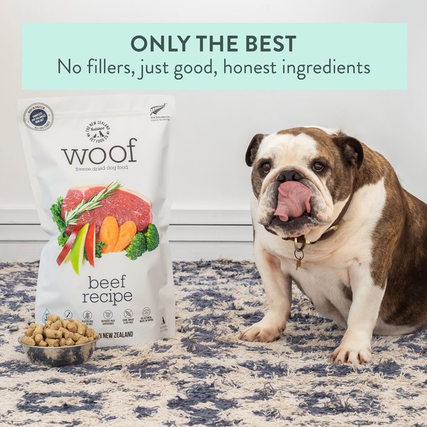 The New Zealand Natural Pet Food Co. Woof Beef Recipe Grain-Free Freeze-Dried Dog Food