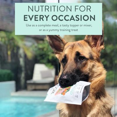 Show full view: The New Zealand Natural Pet Food Co. Woof Chicken Recipe Grain-Free Freeze-Dried Dog Treats, 1.76-oz bag slide 4 of 10