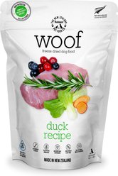 The New Zealand Natural Pet Food Co. Woof Duck Recipe Grain-Free Freeze-Dried Dog Food, 35-oz bag