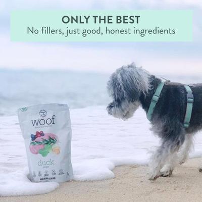 Show full view: The New Zealand Natural Pet Food Co. Woof Duck Recipe Grain-Free Freeze-Dried Dog Food, 35-oz bag slide 8 of 9