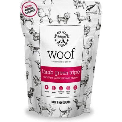 The New Zealand Natural Pet Food Co. The New Zealand Natural Pet Food Co. Woof Lamb Green Tripe Freeze-Dried Dog Treats, 1.4-oz bag