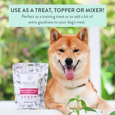 Show full view: The New Zealand Natural Pet Food Co. Woof Lamb Green Tripe Freeze-Dried Dog Treats, 1.4-oz bag slide 5 of 8