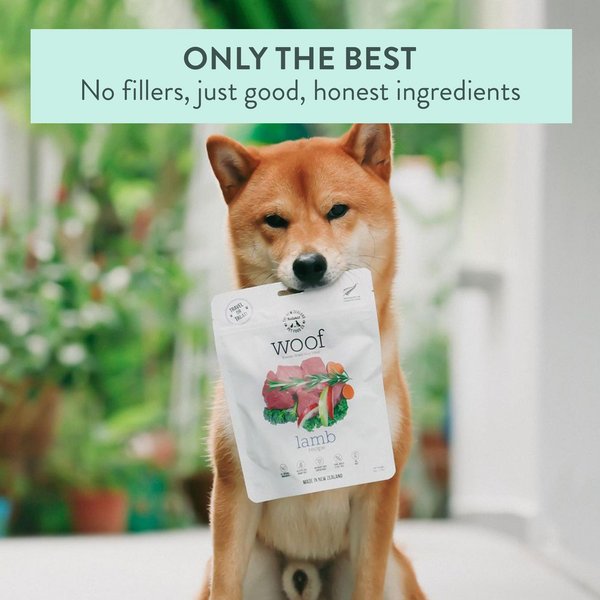The New Zealand Natural Pet Food Co. Woof Lamb Recipe Grain-Free Freeze-Dried Dog Treats, 1.76-oz bag