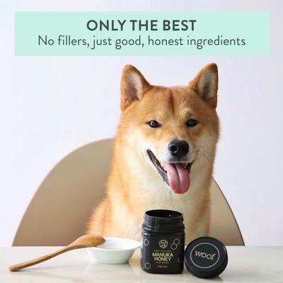 Show full view: The New Zealand Natural Pet Food Co. Woof Manuka Honey Dog Treat, 8.8-oz bag slide 6 of 9