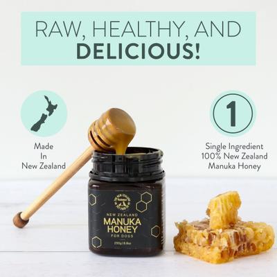 Show full view: The New Zealand Natural Pet Food Co. Woof Manuka Honey Dog Treat, 8.8-oz bag slide 7 of 9