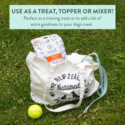 Show full view: The New Zealand Natural Pet Food Co. Woof Venison Lung Air Dried Dog Treat, 1.76-oz bag slide 5 of 8