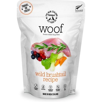 The New Zealand Natural Pet Food Co. The New Zealand Natural Pet Food Co. Woof Wild Brushtail Recipe Grain-Free Freeze-Dried Dog Treats, 1.76-oz bag