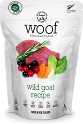 The New Zealand Natural Pet Food Co. Woof Wild Goat Grain-Free Freeze-Dried Raw Dog Food, 2.2-lb bag