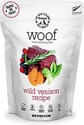 The New Zealand Natural Pet Food Co. Woof Wild Venison Recipe Grain-Free Freeze-Dried Dog Treats, 1.76-oz bag