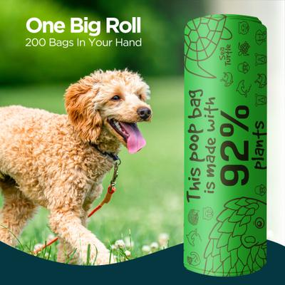 Show full view: The Original Poop Bags 92% Plant-Based Dog Poop Bags, Single Bulk Roll, 200 count slide 6 of 9