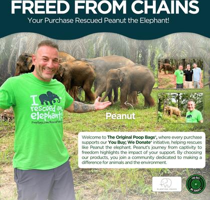 Show full view: The Original Poop Bags Biobased 38% Plant-Based Dog Poop Bags, Green, Large, 300 count slide 6 of 8