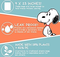 The Original Poop Bags Peanuts USDA Biobased Dog Poop Bags, 120 count, Orange Scented slide 2 of 7