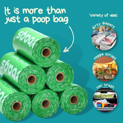 Show full view: The Original Poop Bags Peanuts USDA Biobased Dog Poop Bags, 120 count, Unscented slide 4 of 8