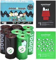 The Original Poop Bags Peanuts USDA Biobased Dog Poop Bags, 360 count, Unscented
