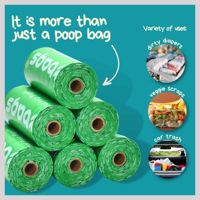 Show full view: The Original Poop Bags Peanuts USDA Biobased Dog Poop Bags, 360 count, Unscented slide 4 of 12