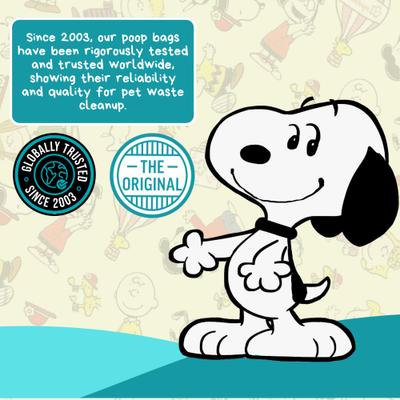 Show full view: The Original Poop Bags Peanuts USDA Biobased Dog Poop Bags, 360 count, Unscented slide 8 of 12