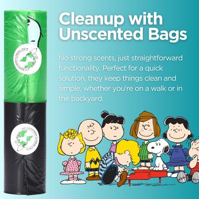Show full view: The Original Poop Bags Peanuts USDA Biobased Dog Poop Bags, 60 count, Unscented slide 5 of 10