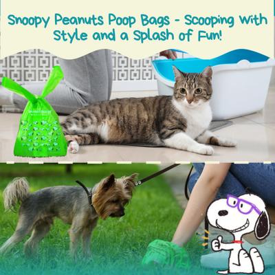 Show full view: The Original Poop Bags Peanuts USDA Biobased with Tie Handle Dog Poop Bags, Unscented, 120 count slide 6 of 7