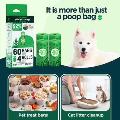 Show full view: The Original Poop Bags USDA Certified 92% Plant Based Dog Waste Bags, 60 count slide 4 of 8