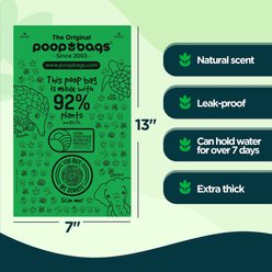 The Original Poop Bags USDA Certified 92% Plant Based Dog Waste Bags, 60 count slide 2 of 7