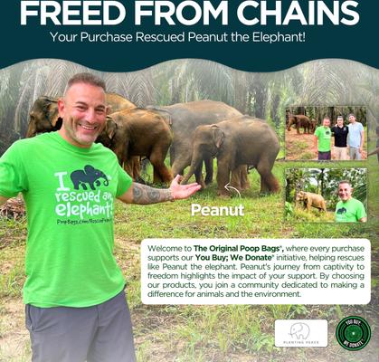 Show full view: The Original Poop Bags USDA Certified 92% Plant Based Pet Waste Tie Handle Bags, 120 count slide 6 of 9