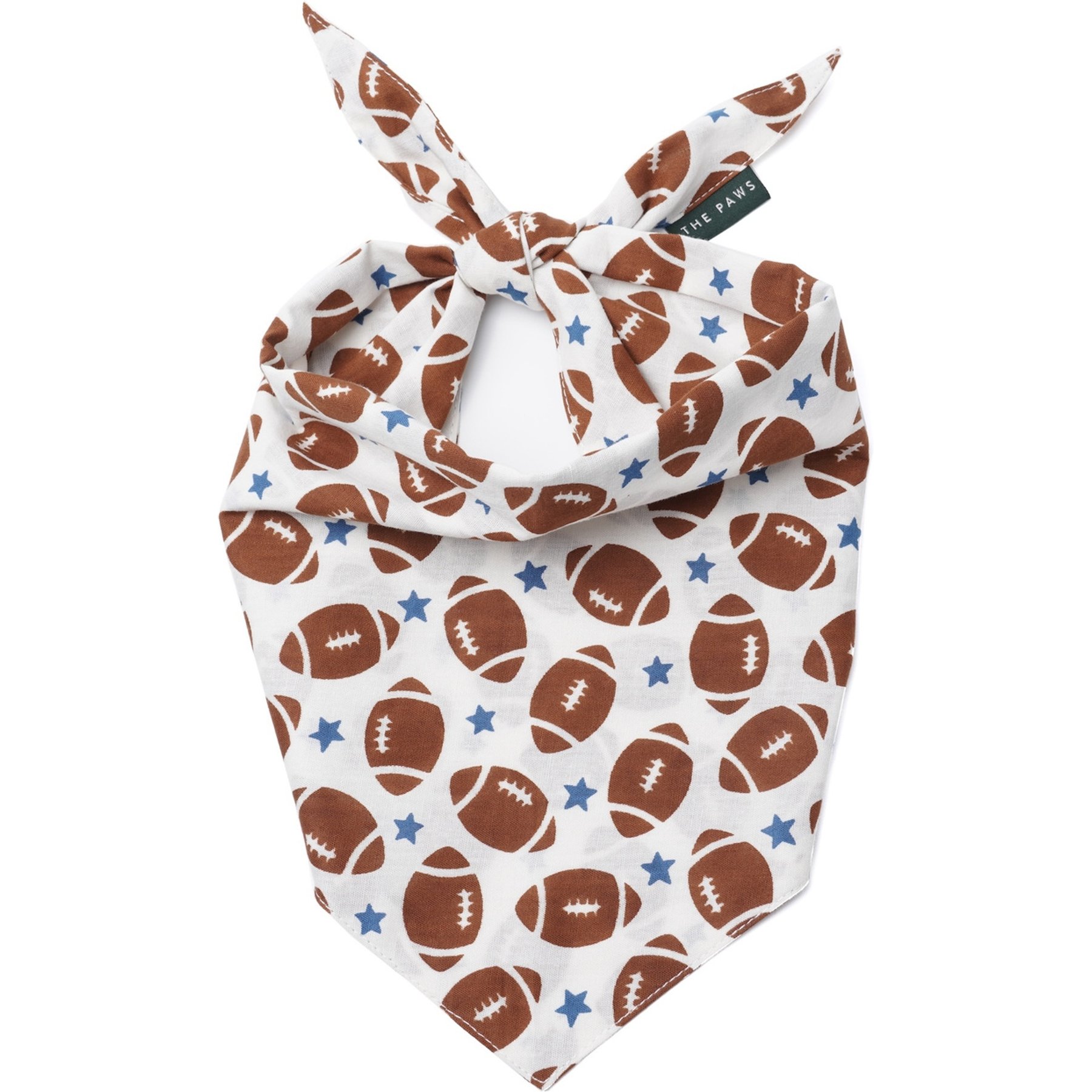 The Paws Game Day Machine Washable Dog Bandana, Medium