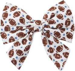 The Paws Little Game Day Sailor Bow Dog Collar Accessory