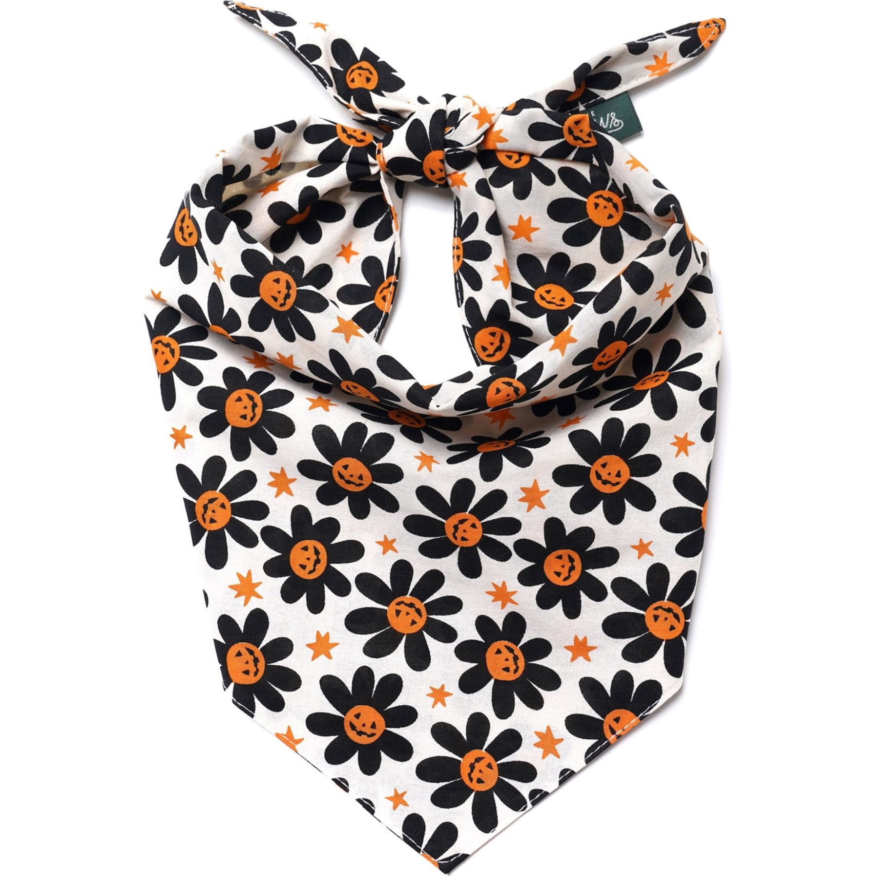 The Paws Pumpkin Petals Machine Washable Dog Bandana, Medium