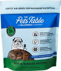 The Pets Table Beef & Berries Grain-Free Air-Dried Dog Food, 16-oz bag