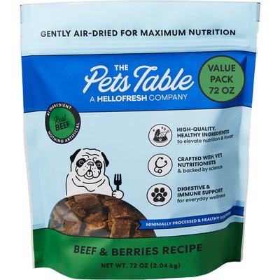 The Pets Table The Pets Table Beef & Berries Grain-Free Air-Dried Dog Food, 72-oz bag