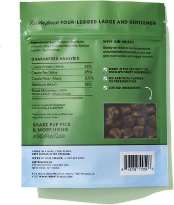 Show full view: The Pets Table Beef Limited Ingredient Diet Air-Dried Dog Treats, 5-oz bag slide 3 of 6