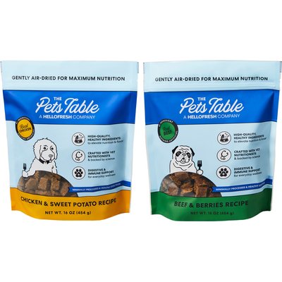 The Pets Table The Pets Table Chicken & Sweet Potato + Beef & Berries Air-Dried Dog Food, 16-oz bag